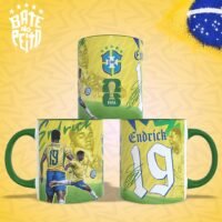 Arte para caneca Endrick Copa do Mundo