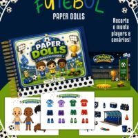 Pack Paper Dolls Colorida Futebol