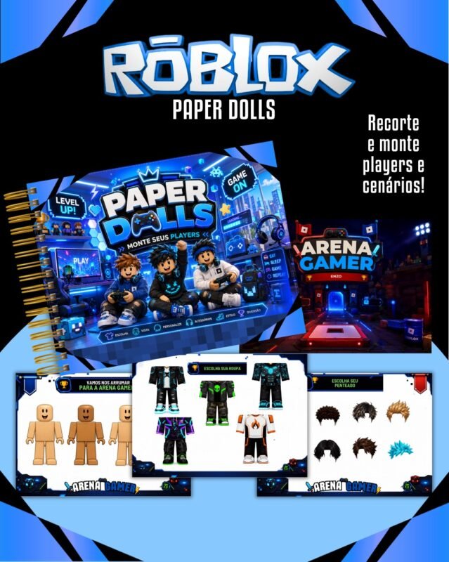 Pack Paper Dolls Colorida Roblox