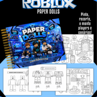 Pack Paper Dolls para Colorir Roblox