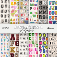 Pack Stickers Junk Journal Alfabeto