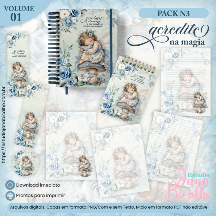 Pack-Acredite-na-Magia-N3 Pack ENCADERNAÇÃO Acredite Na Magia N3 - Imagem 1