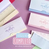 Porta Bloquinho Dia da Mulher