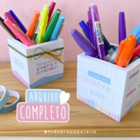 Volta às Aulas Porta Caneta