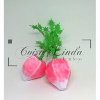 Rabanete Decorativo 3D