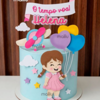 Topo de Bolo O Tempo Voa Helena
