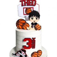 Topo de Bolo Basquete Menino Baby