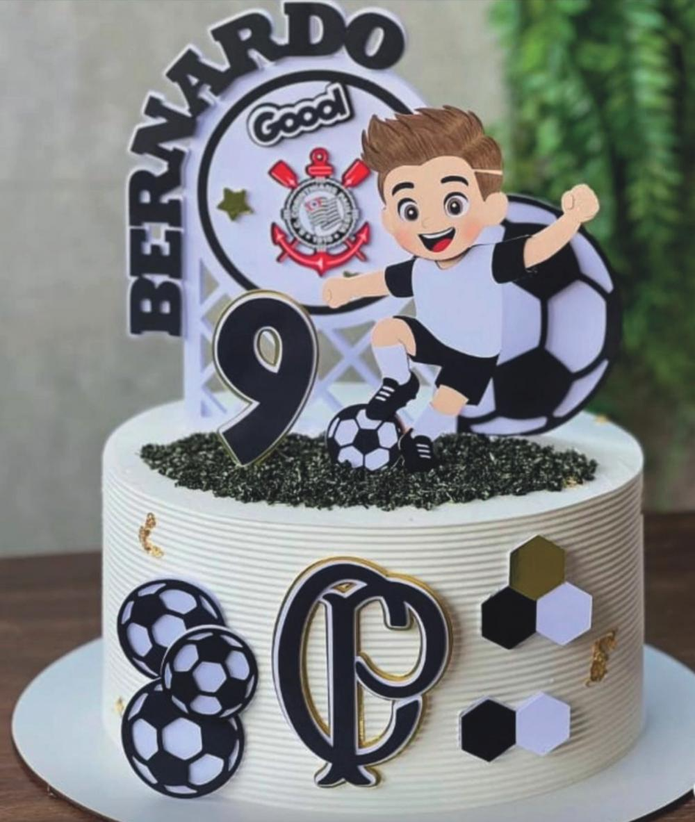 Topo-de-Bolo-Futebol-Menino-Corinthians-Bernardo Topo de Bolo Futebol Menino Corinthians Bernardo - Imagem 1