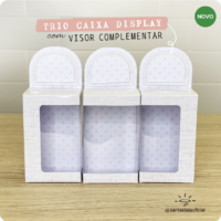 Trio Caixa Display com Visor Complementar