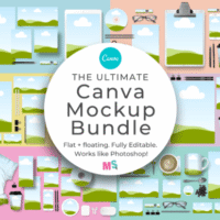 Ultimate Canva Mockup Bundle Graphics