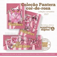 Coleção Encadernação Completa Pantera Cor de Rosa