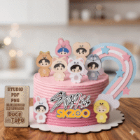 Topo de Bolo Stray Kids Skzoo 02
