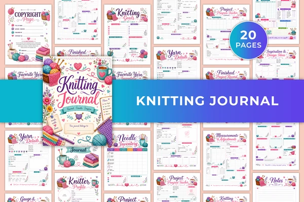 00074_Knitting-Journal Knitting Journal - Imagem 1