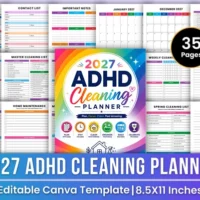 Adhd Cleaning Planner
