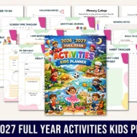 Year Activities Kids Planner