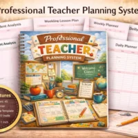 Professional Teacher Planning System Planner
