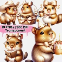 Cute Capybara Champagne Beige