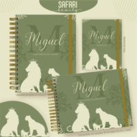 Safari Family Pack Baby Caderneta de Saúde + Porta Doc + Livro do Bebê