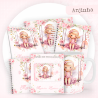Anjinha Pack Baby Caderneta + Mesversário + Memórias + Cartão Sus