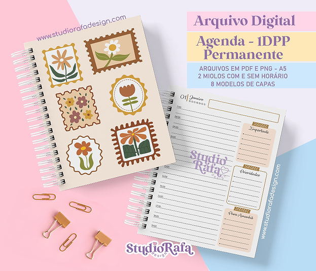 Agenda-Permanente-Caramelo-1DPP-arquivo-digital Agenda Permanente Caramelo 1dpp - Imagem 1