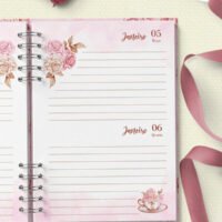 Arquivo Agenda 2 Dias Por Página Coleção Mulher Virtuosa