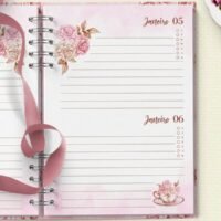 Arquivo Agenda Permanente 2 Dias Por Página Coleção Mulher Virtuosa