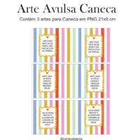 Arte Digital Sublimação Caneca Colorida