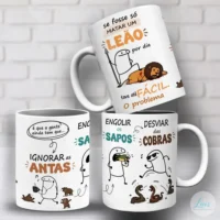 Arte para Caneca Flork Matar Um Leão Por Dia