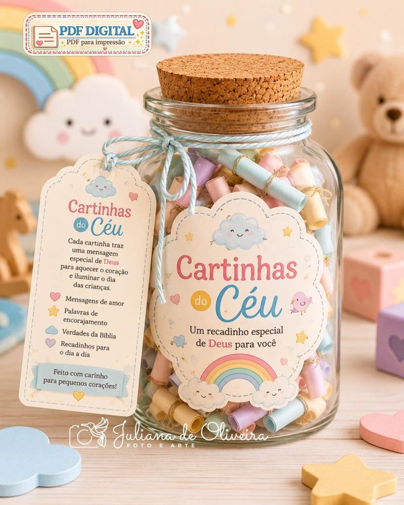 Artes-para-Pote-Cartinhas-do-Ceu-Para-criancas Artes para Pote Cartinhas do Céu para Crianças - Imagem 1