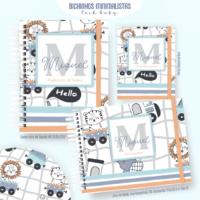 Bichinhos Minimalistas Pack Baby Caderneta de Saúde + Porta Doc + Livro do Bebê