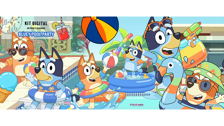 Bluey-Pool-Party Bluey Pool Party - Imagem 1