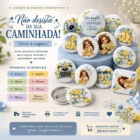 Bottons Não Desista da Sua Caminhada