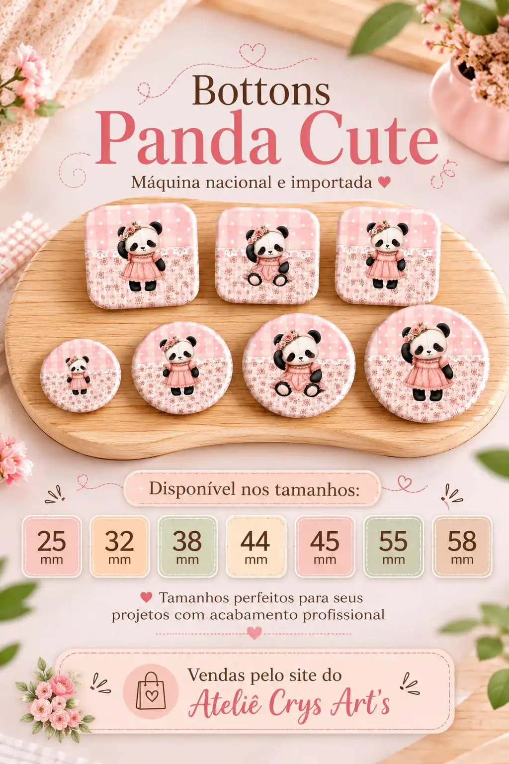 Bottons-Panda Bottons Panda - Imagem 1
