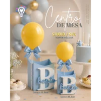 Centro de Mesa Abc com Balão