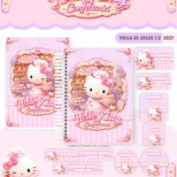 Combo Big Escolar 1 0 Hello Kitty Confeitaria
