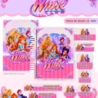 Volta às Aulas Combo Encadernação Clube dos Winx