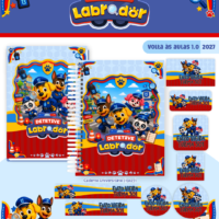 Volta às Aulas Combo Encadernação Detetive Labrador