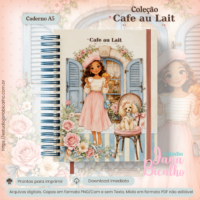 Caderno A5 Coleção Cafe Au Lait