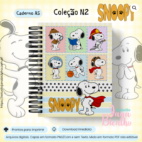 Caderno A5 Coleção Snoopy N2