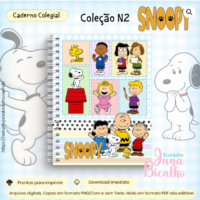 Caderno Colegial Coleção Snoopy N2