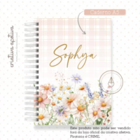 Caderno Floral Shopia