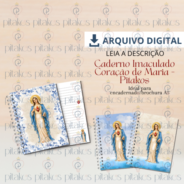 Caderno-Imaculado-Coracao-de-Maria-1 Caderno Imaculado Coração de Maria - Imagem 1