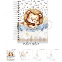 Caderno Leaozinho Azul