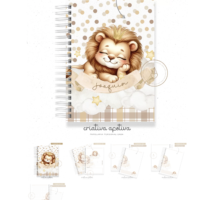 Caderno Leaozinho Bege