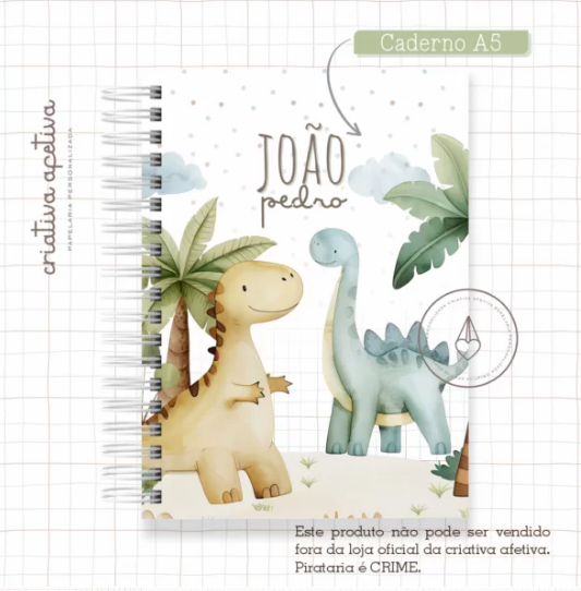 Caderno-Meu-Dino Caderno Meu Dino - Imagem 1