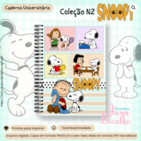Caderno Universitário Coleção Snoopy N2