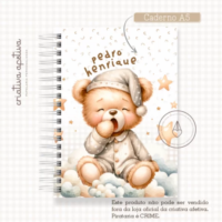 Caderno Ursinho Soninho