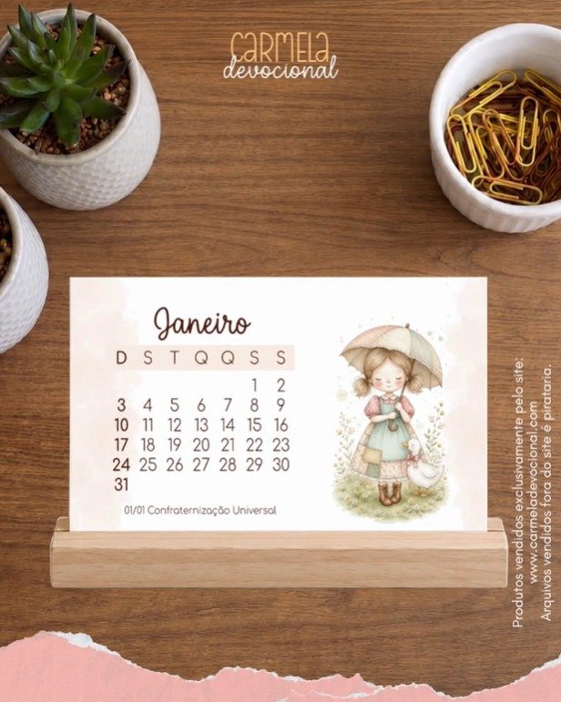 Calendario-de-mesa-2027-A6 Calendário de Mesa A6 - Imagem 1