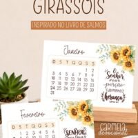 Calendário de Mesa Entre Girassóis A6