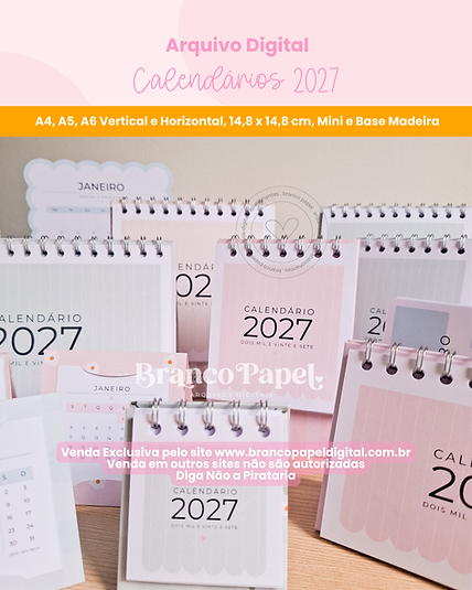 Calendarios-2027 Calendários 2027 - Imagem 1